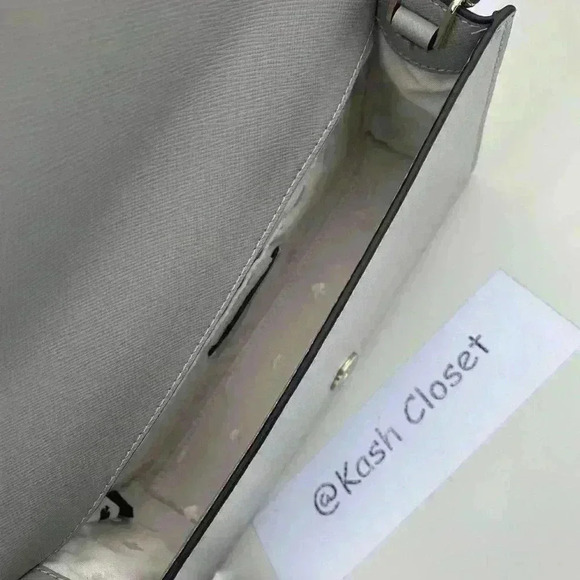 Kate Spade Carson Crossbody Purse Convertible Shoulder Bag Nimbus Grey - Picture 7 of 12